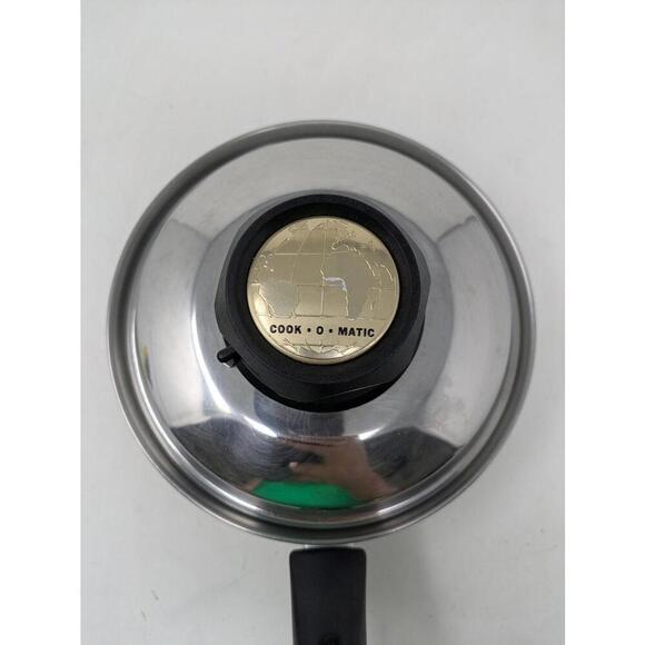 COOK-O-MATIC 1 qt Sauce Pan With Lid 18-8 5 PLY Stainless Steel USA Made 7” - Picture 2 of 8